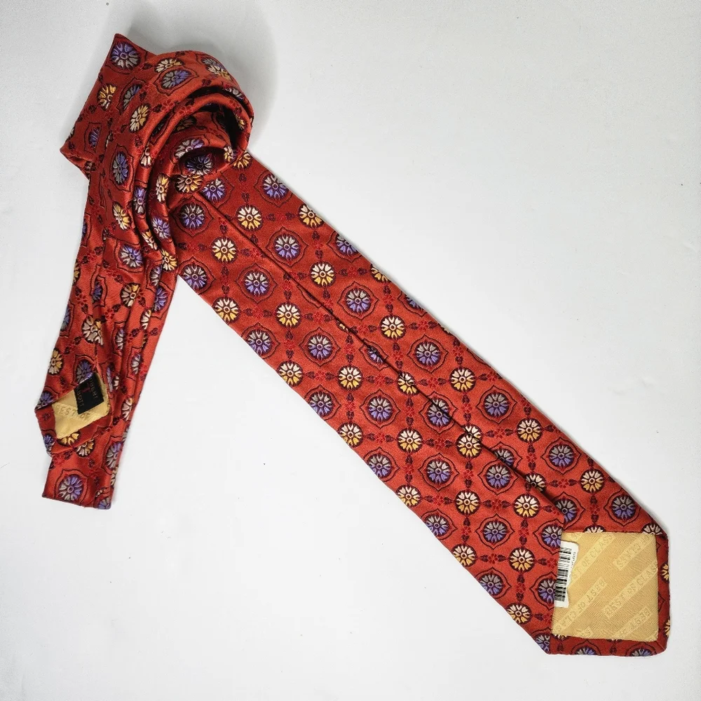 ROBERT TALBOTT Best Of Class Silk Red Tie.
